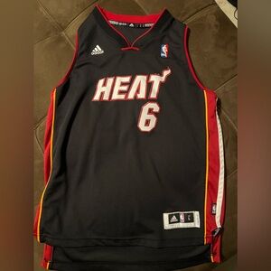 LeBron James Black Miami Heat Youth Jersey